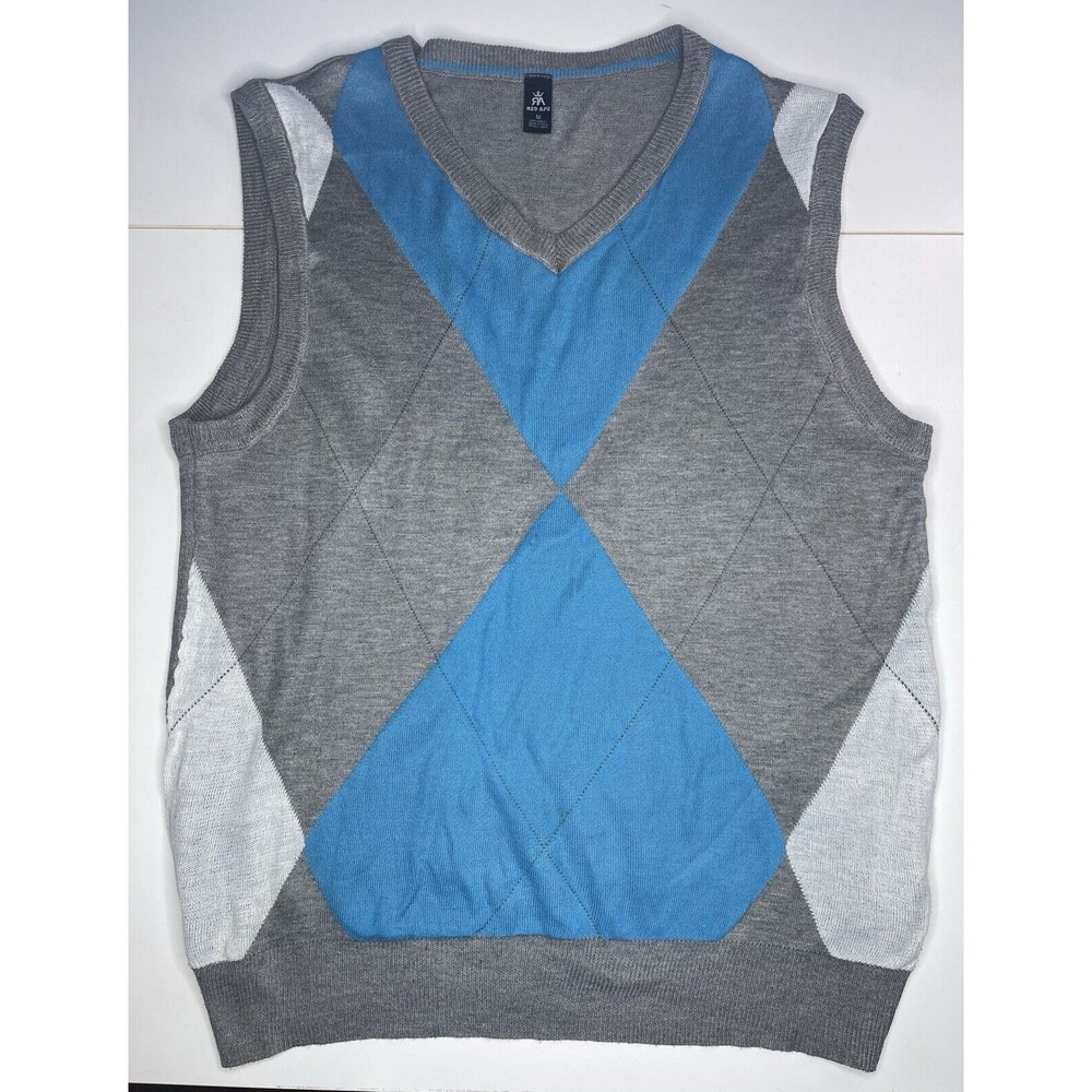 MEN'S Size Medium RED APE V-NECK SWEATER VEST